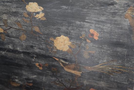 An antique pine trunk, W.4ft